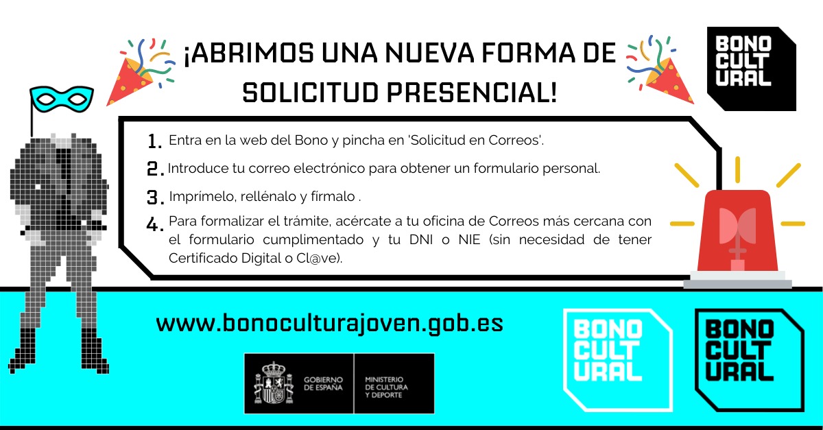 Bono cultural joven  Gran Canaria Joven - Consejería de Educación y  Juventud del Cabildo de Gran Canaria