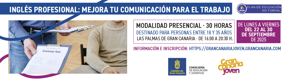 Plan de educación no formal 2025: Inglés profesional: mejora tu comunicación para el trabajo