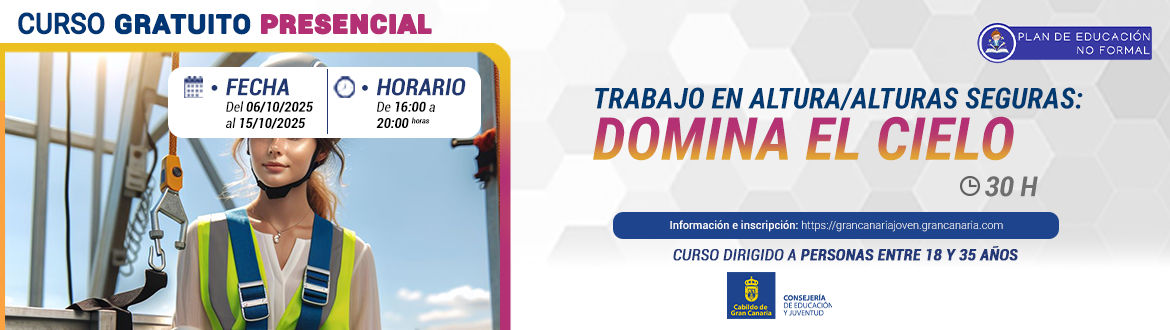 Trabajo en altura/alturas seguras: domina el cielo