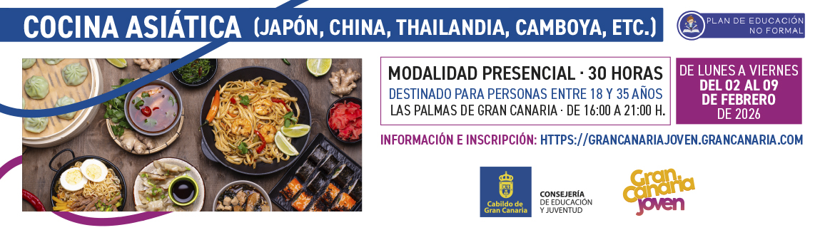 Plan de educación no formal: Cocina Asiática (Japón , China, Thailandia, Camboya , etc.)