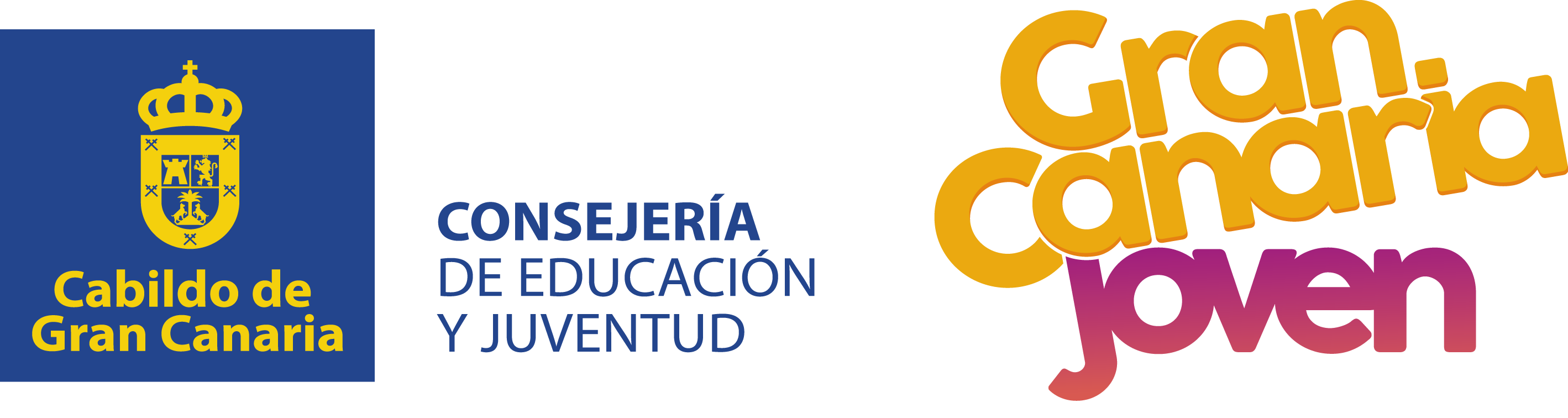 Logo oficial Consejería de Educación y Juventud - Combinado Gran Canaria Joven Color